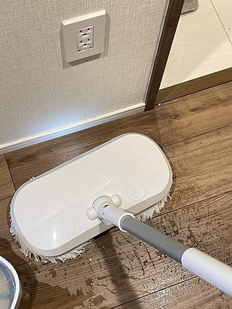 LED照明付き コードレスクリーナー 回転モップ