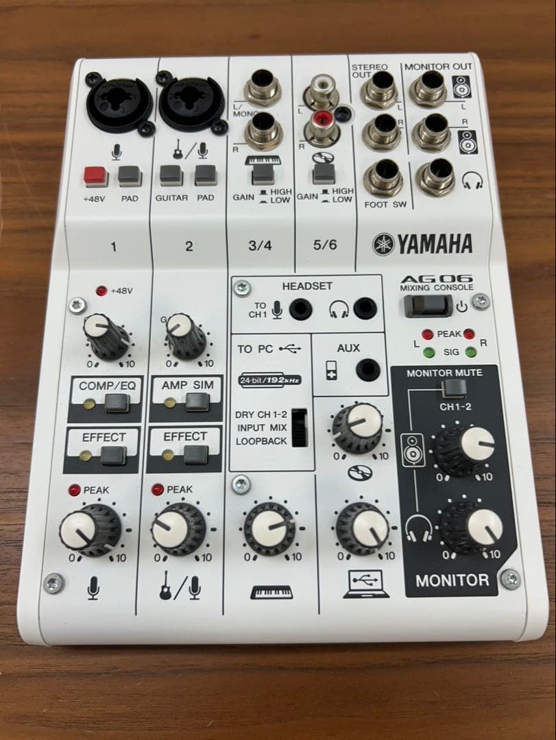 YAMAHA ミキシングコンソールAG06