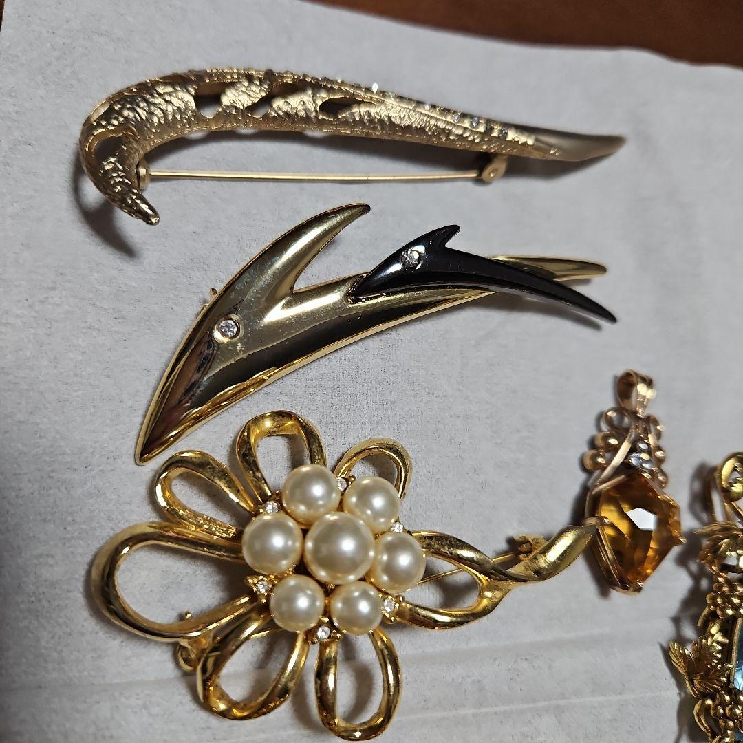 ヴィンテージ　ブローチ　トップ　ネックレス