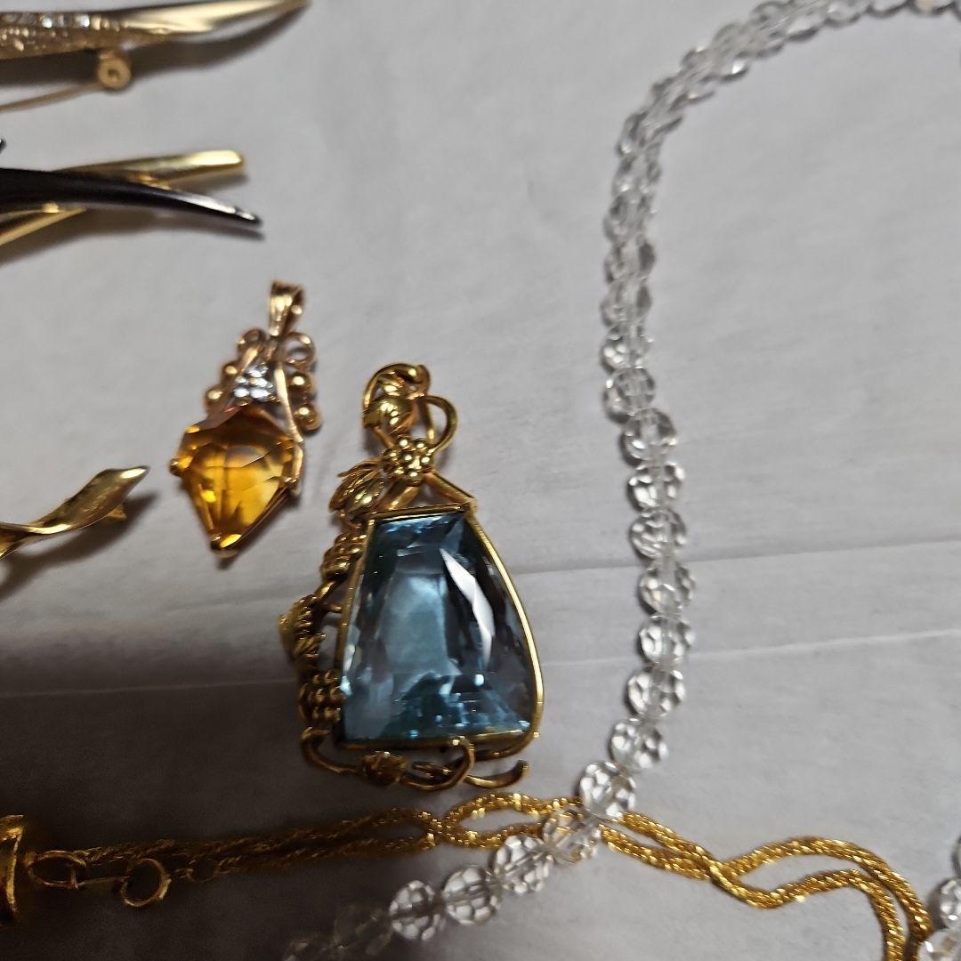 ヴィンテージ　ブローチ　トップ　ネックレス