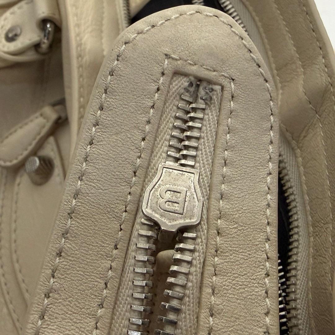 J7007美品バレンシアガ ジャイアントシティ 2WAYハンドバッグ アイボリー