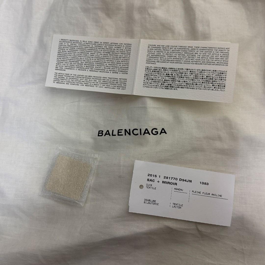 J7007美品バレンシアガ ジャイアントシティ 2WAYハンドバッグ アイボリー