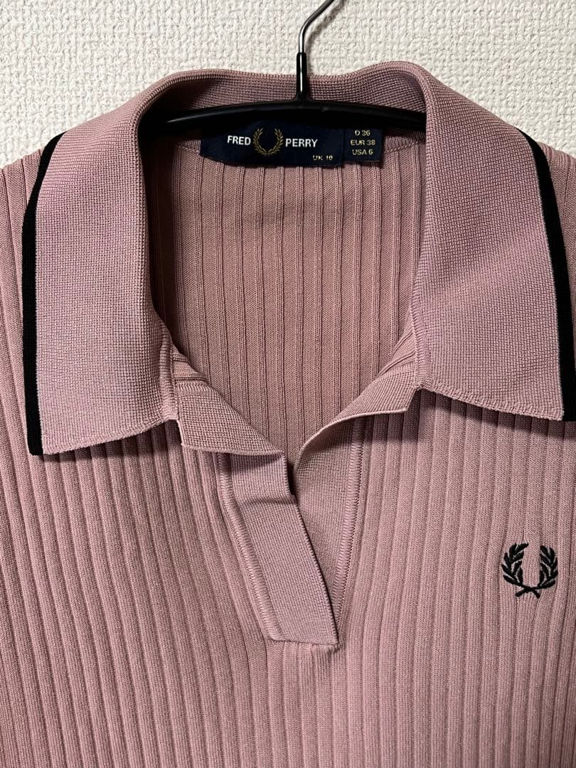 【フレッドペリー】Sheer Trim Knitted Shirt K7138