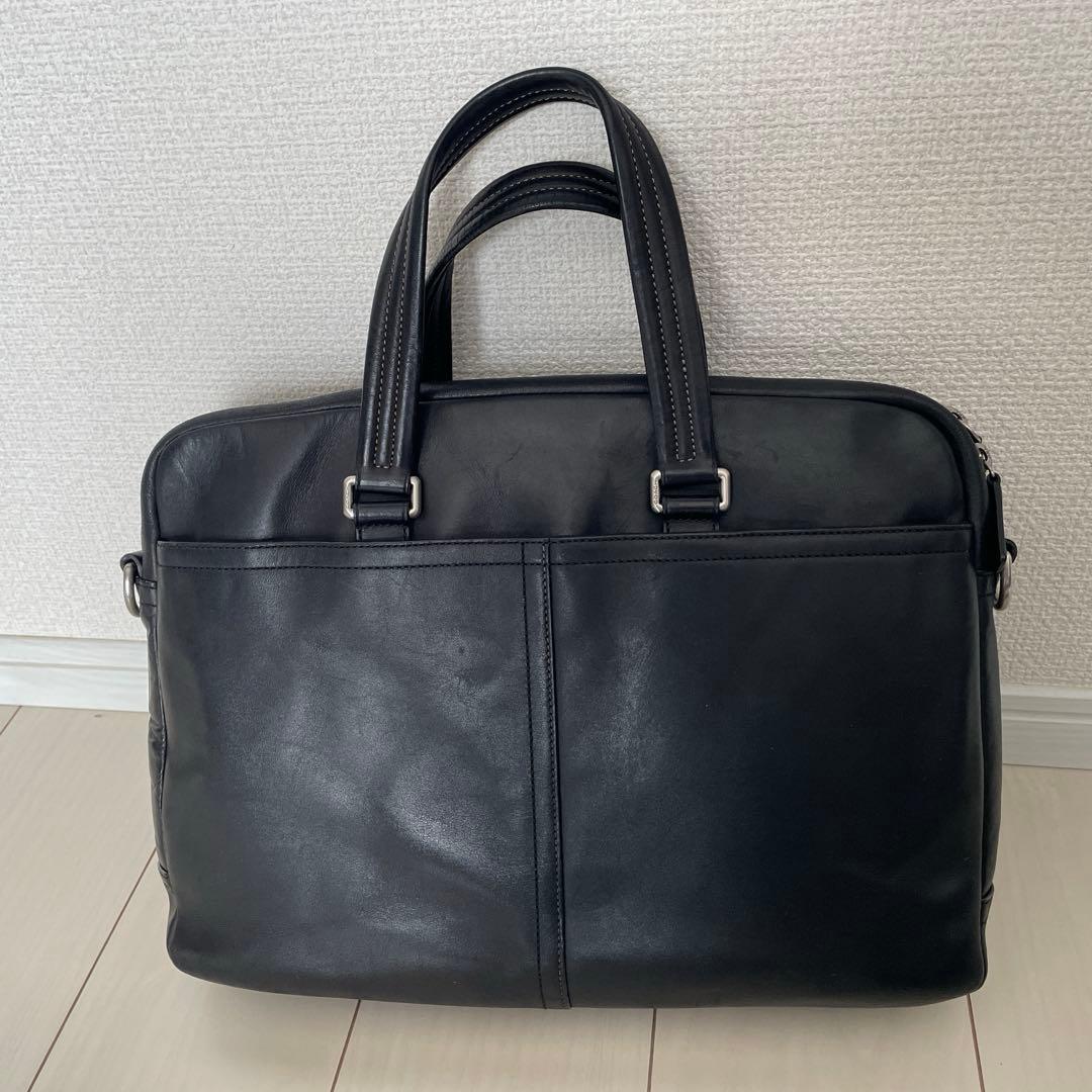 COACH レザービジネスバッグ 2WAY ショルダー付き