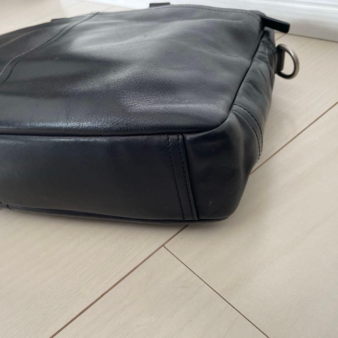 COACH レザービジネスバッグ 2WAY ショルダー付き