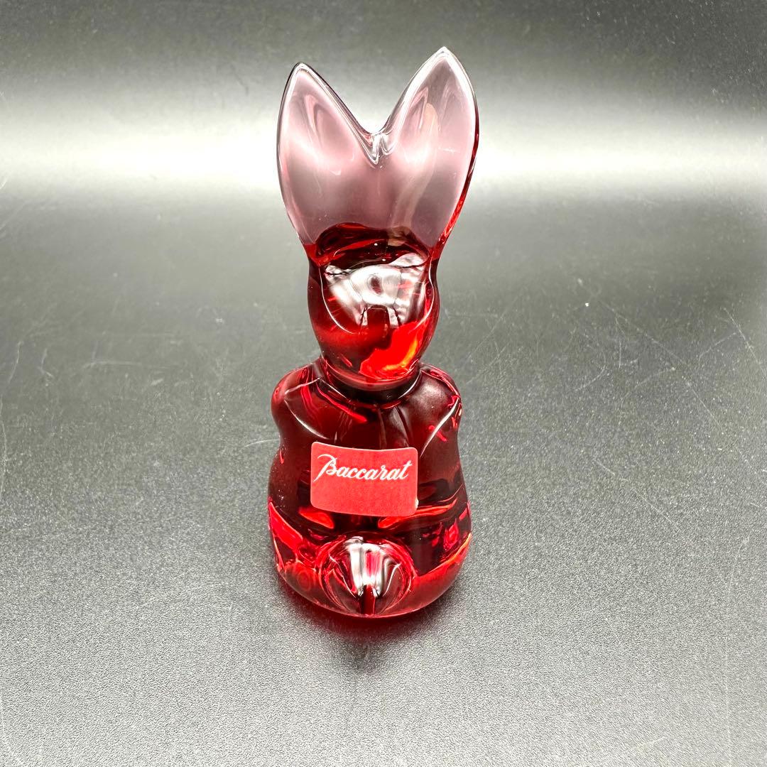 Baccarat バカラ フィギュリン うさぎ レッド