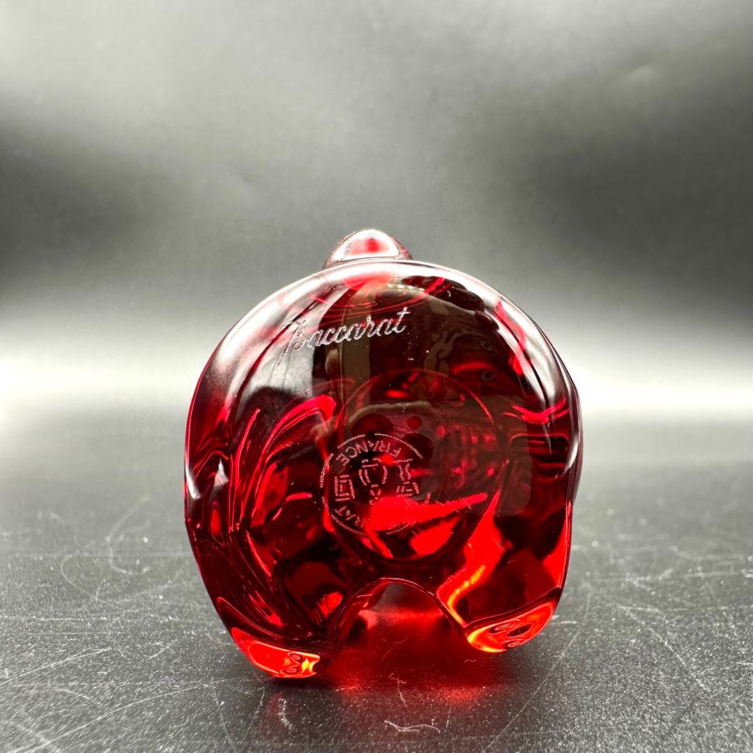 Baccarat バカラ フィギュリン うさぎ レッド