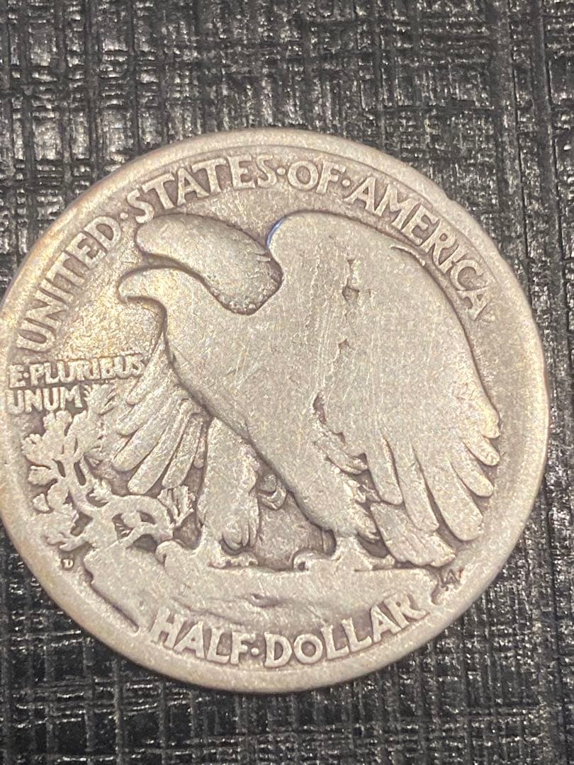 1918 ウォーキングリバティ ハーフダラー　銀貨 