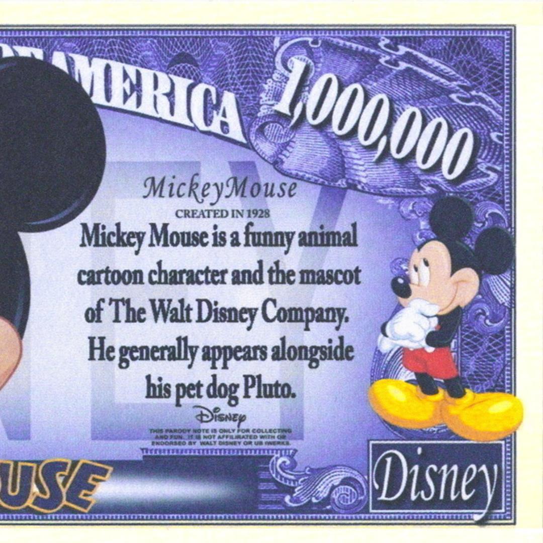 【ディズニー】ミッキーマウス　ノベルティ　ドル紙幣