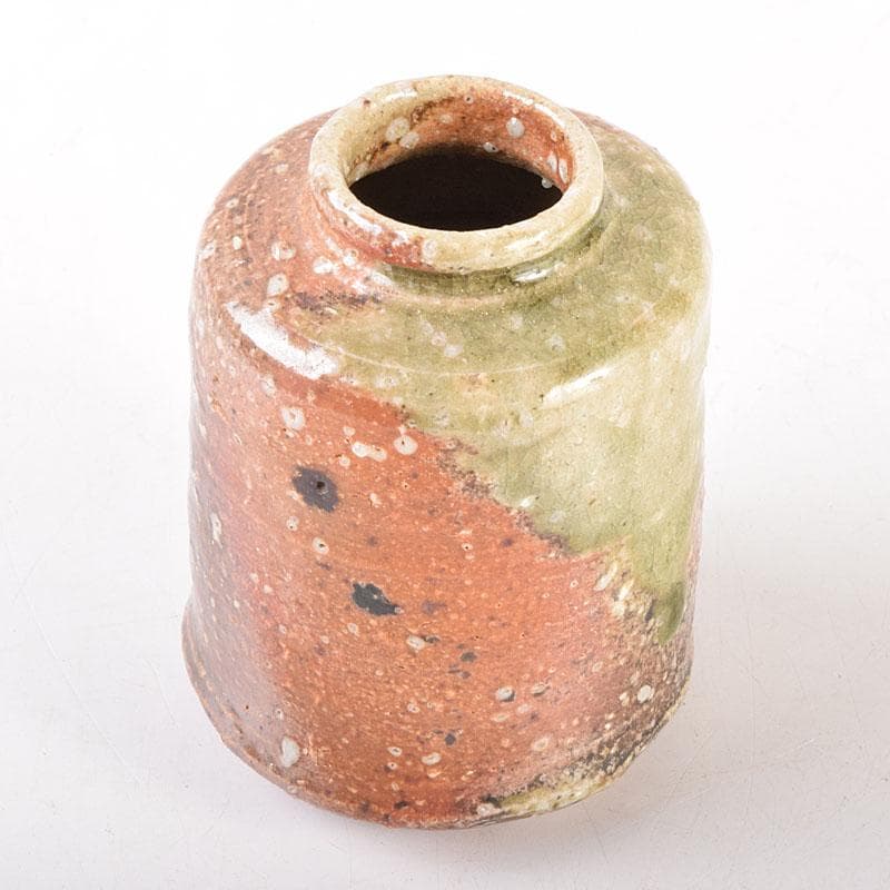 茶道具　信楽焼　瑞峰造　肩衝茶入　仕覆付　共箱　V　6875