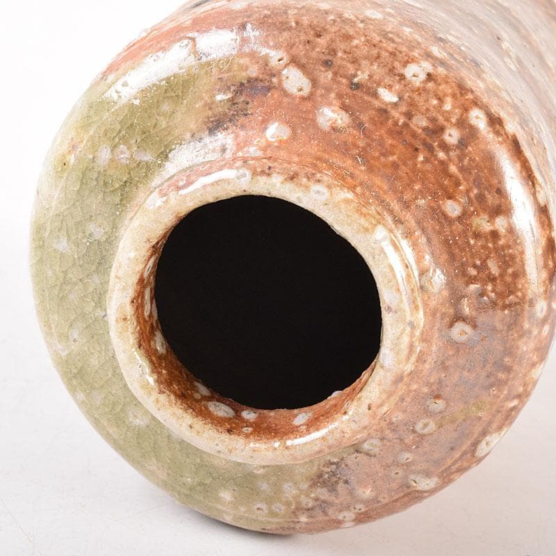 茶道具　信楽焼　瑞峰造　肩衝茶入　仕覆付　共箱　V　6875