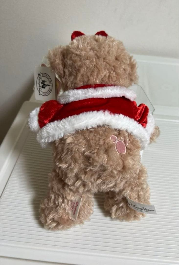 ダッフィー、シェリーメイのぬいぐるみ、ディズニーワールド、ポーチ（クリスマス）