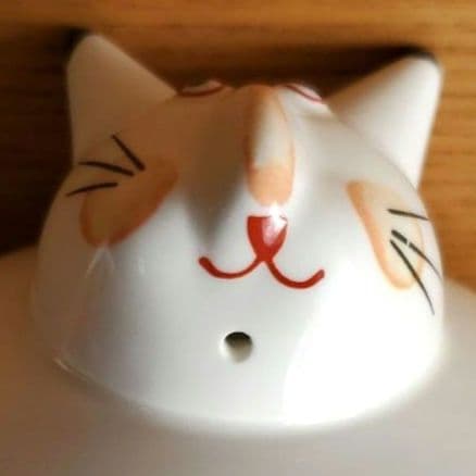 ２匹のネコの置物 美品