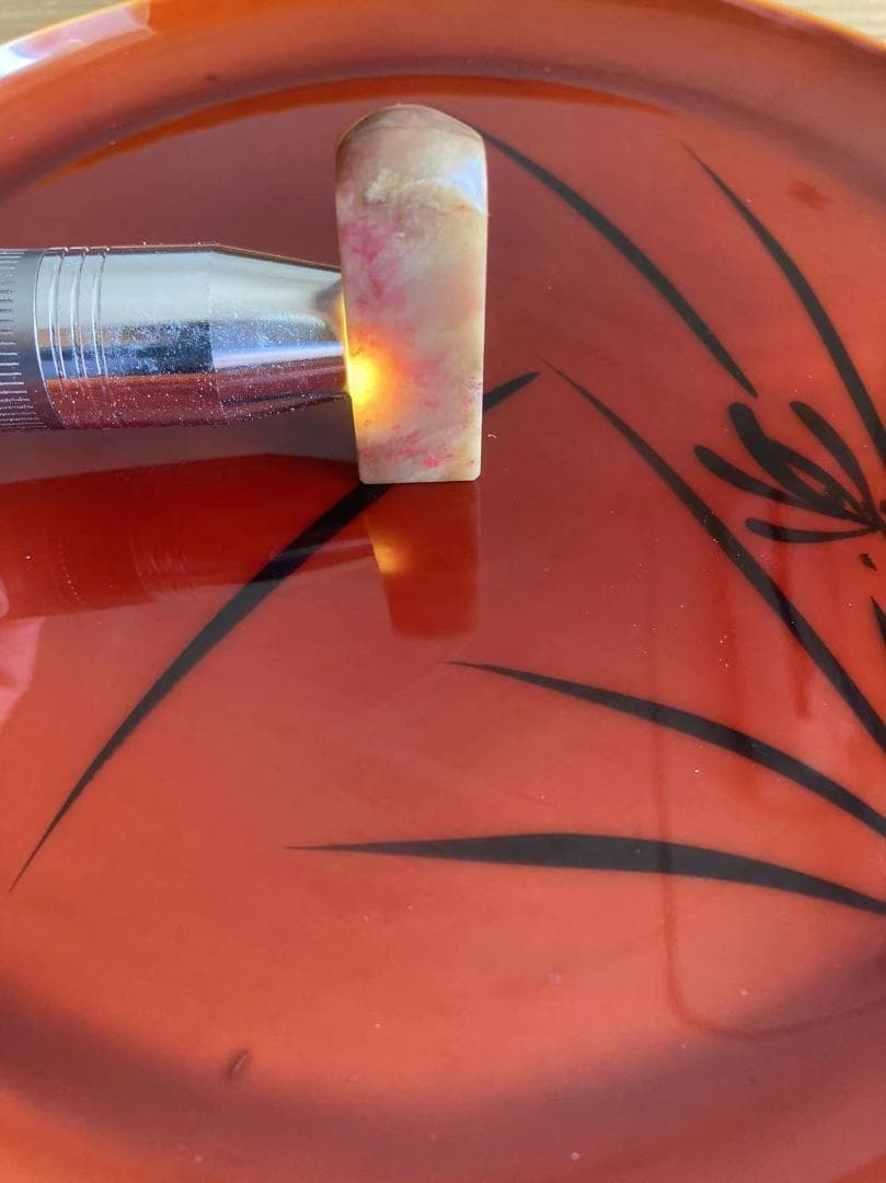 29美品『天然石、鶏血石、中国浙江昌化産印石』