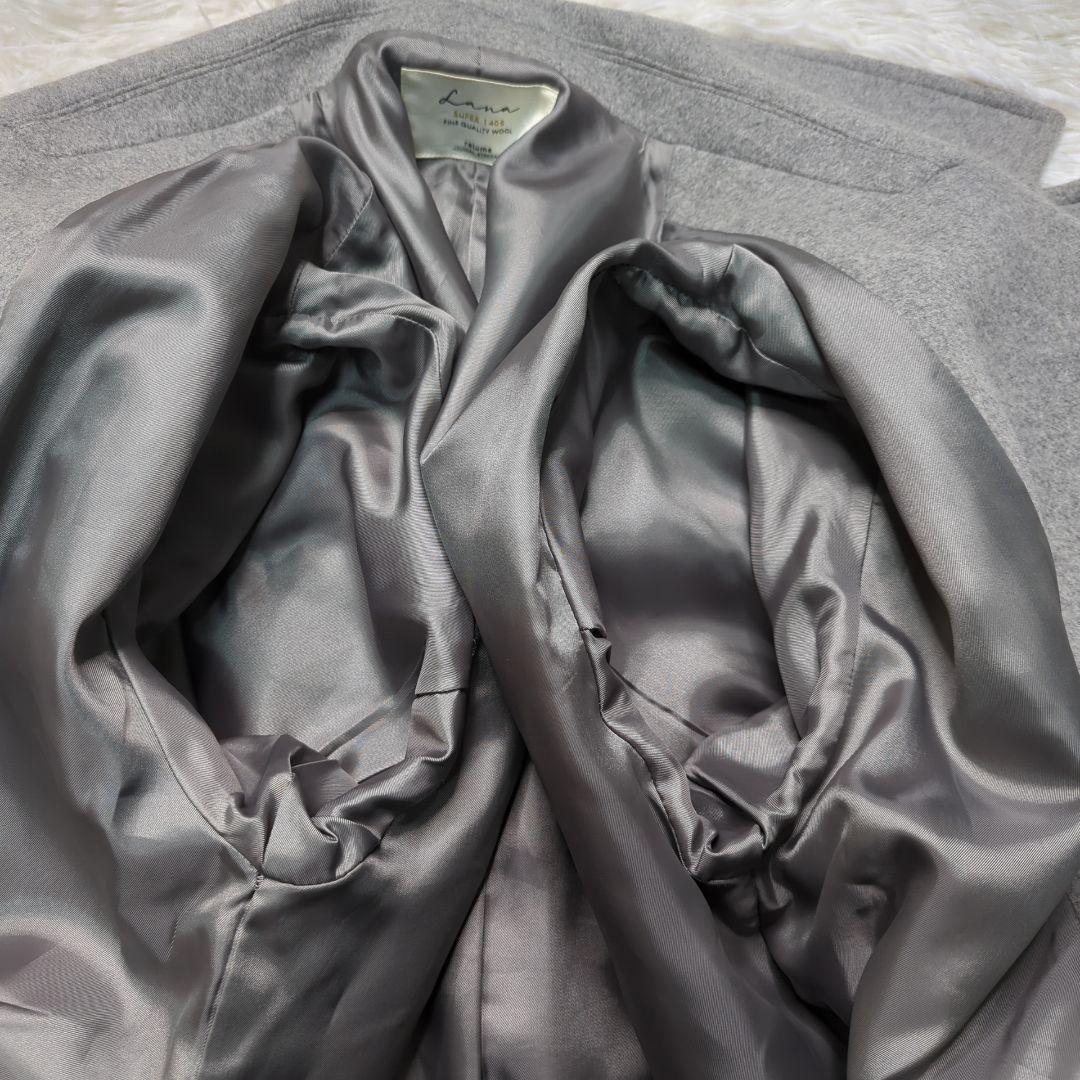 【美品】ジャーナルスタンダードレリューム チェスターコート ウール グレー XL