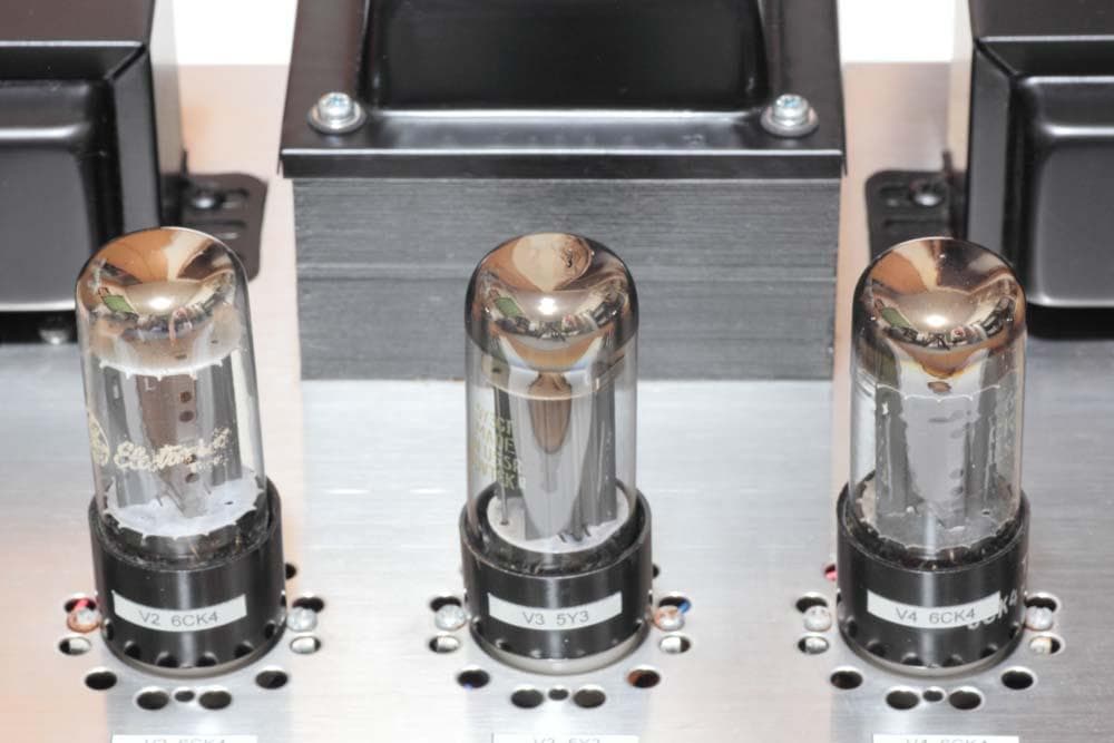 ３極パワー管 6CK4 ステレオパワーアンプ 動作品