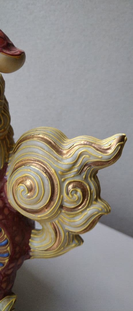 唐獅子    陶器置物  ②