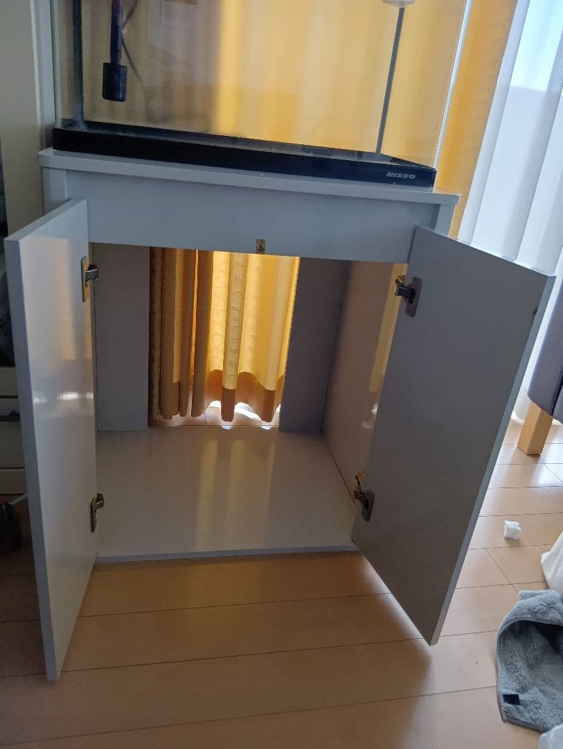 オクラ【千葉県北西部引取】60cm水槽、水槽台、LED等のセット