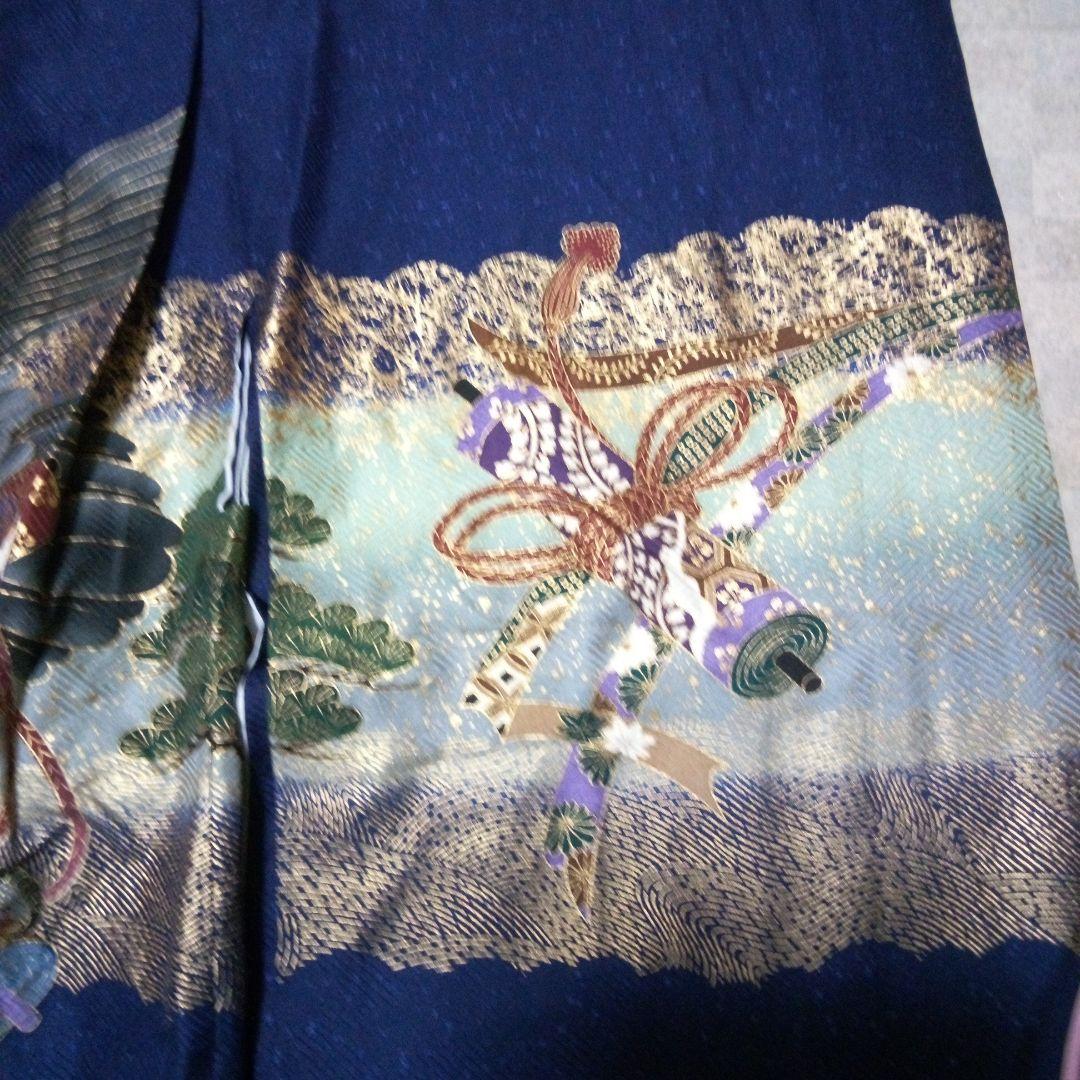 【七五三5歳用】羽織、着物、金蘭袴セット『小物付き』