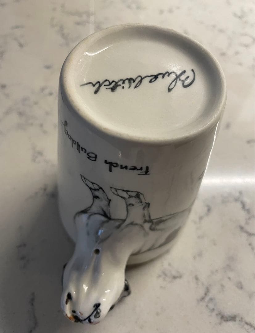 希少/里親募集✴︎Blue witch フレンチブルドッグマグカップ