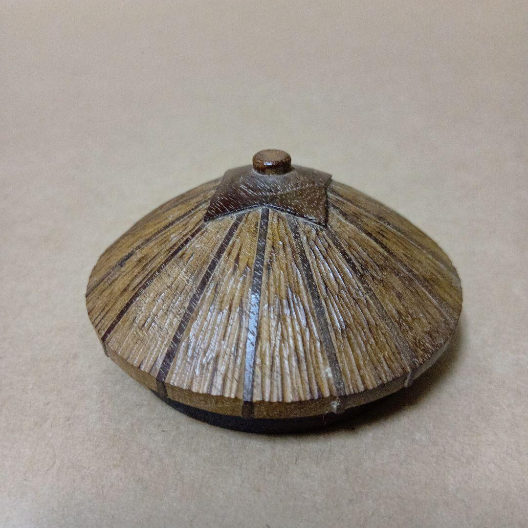 茶道具　桑彫傘香合