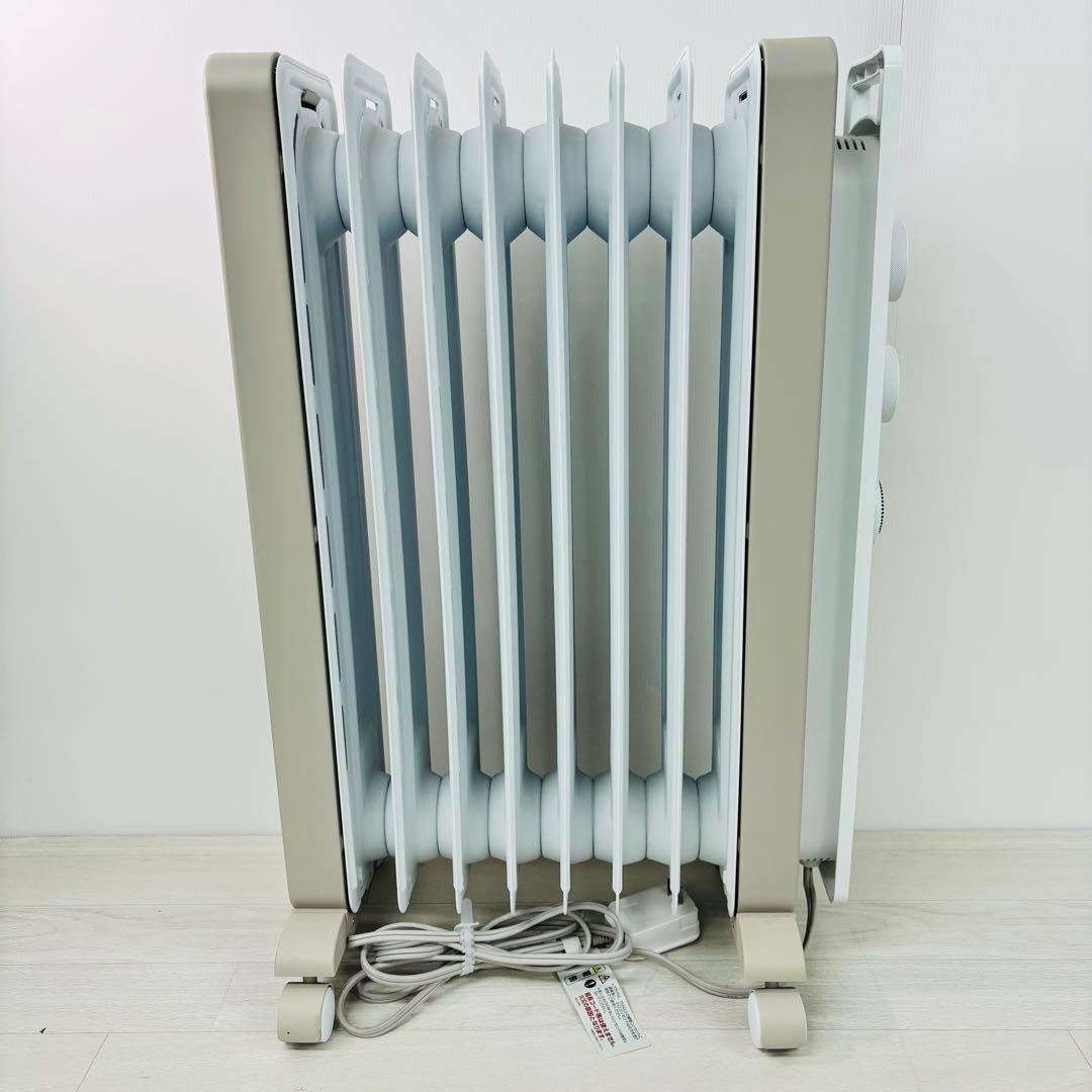 【美品】デロンギ オイルヒーター ヴェルティカルド RHJ21F0812-WH