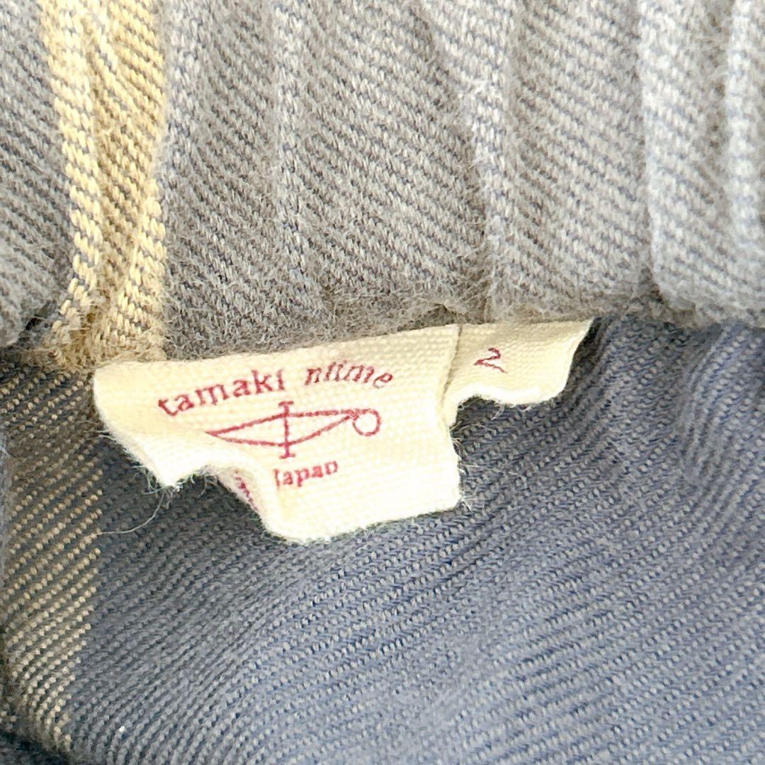 タマキニイメ【2】サルエルパンツ グレー系 ウエストゴム カジュアル レトロ