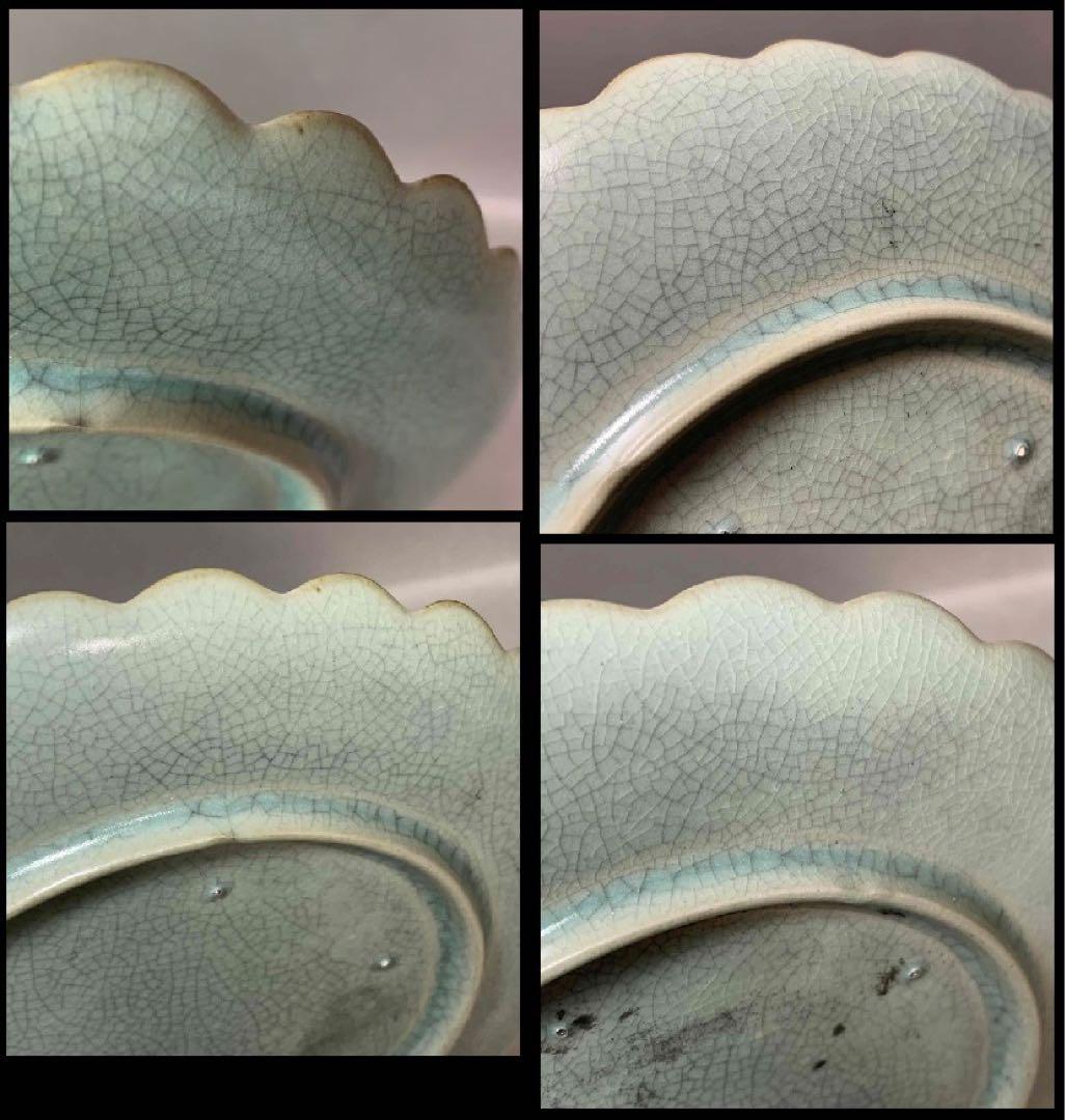 中国 花の形の皿 u6230912