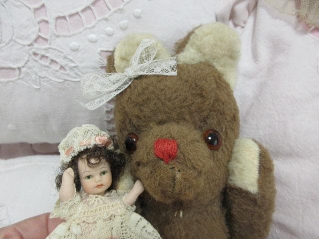 アンティークベア　フランス　☆　テディベア　ミニョネット付き