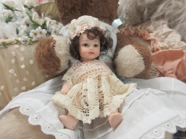 アンティークベア　フランス　☆　テディベア　ミニョネット付き