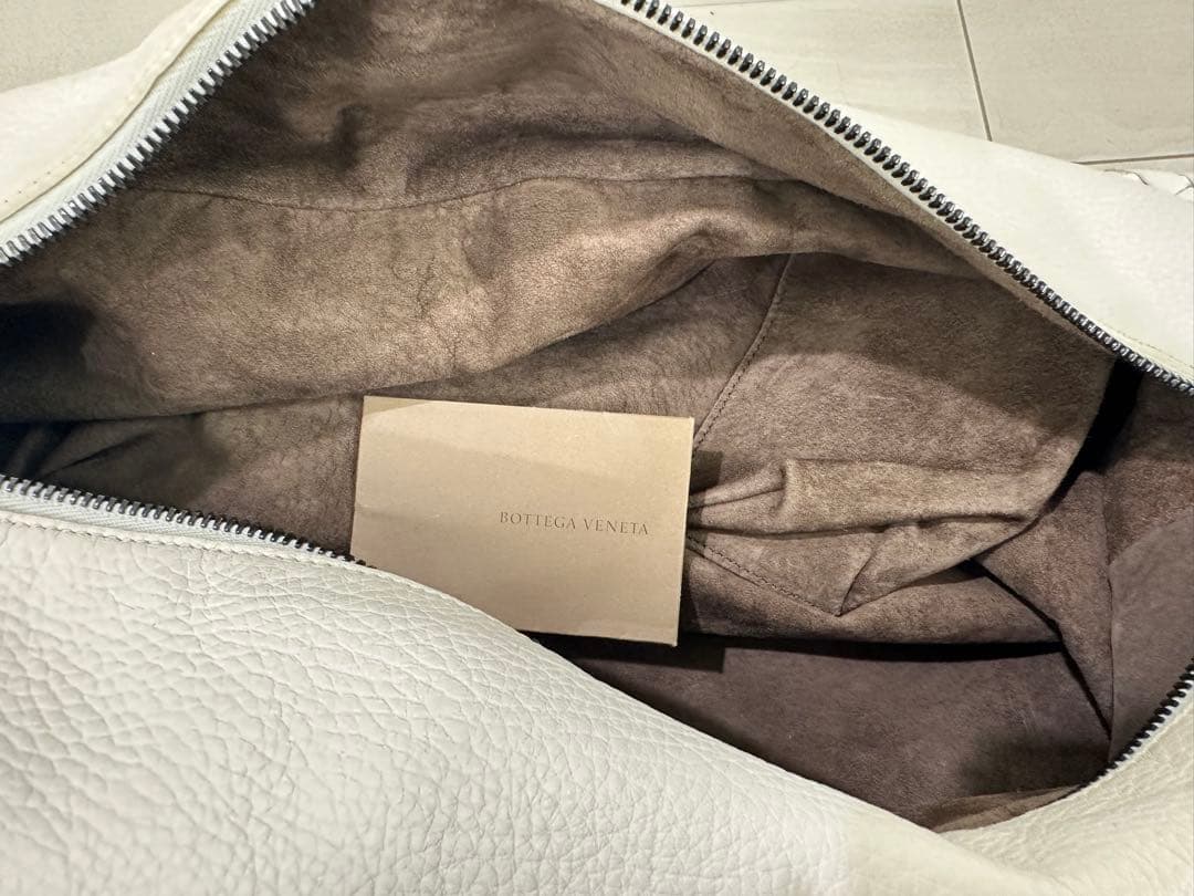 ボッテガヴェネタ　ボストンバッグ　ホワイトレザー　美品