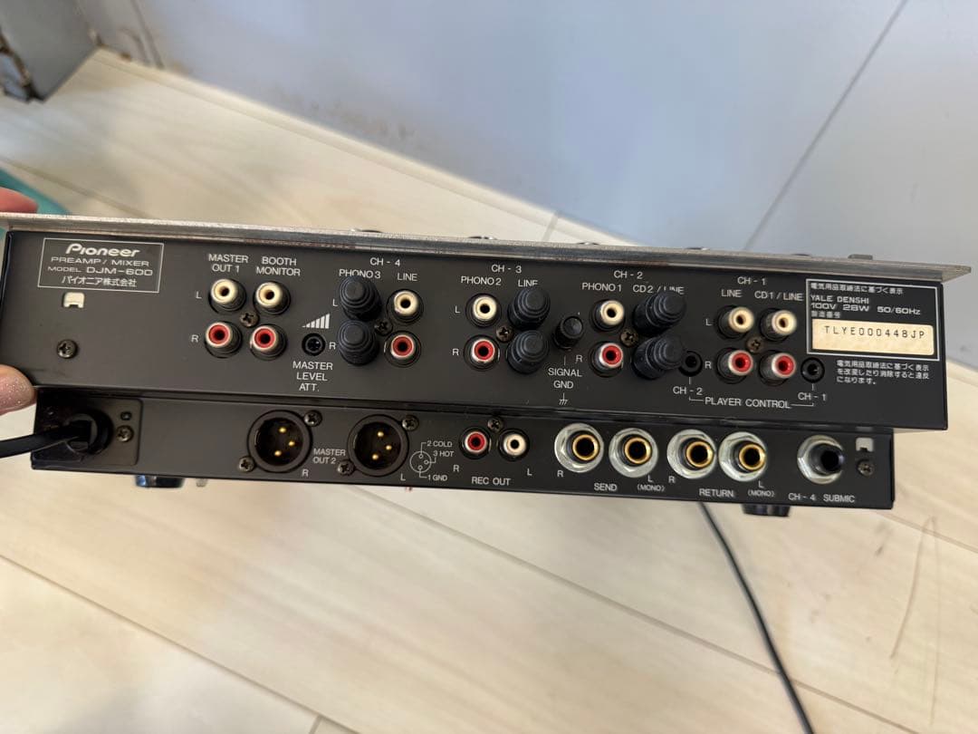 【美品】Pioneer DJM-600 DJミキサー