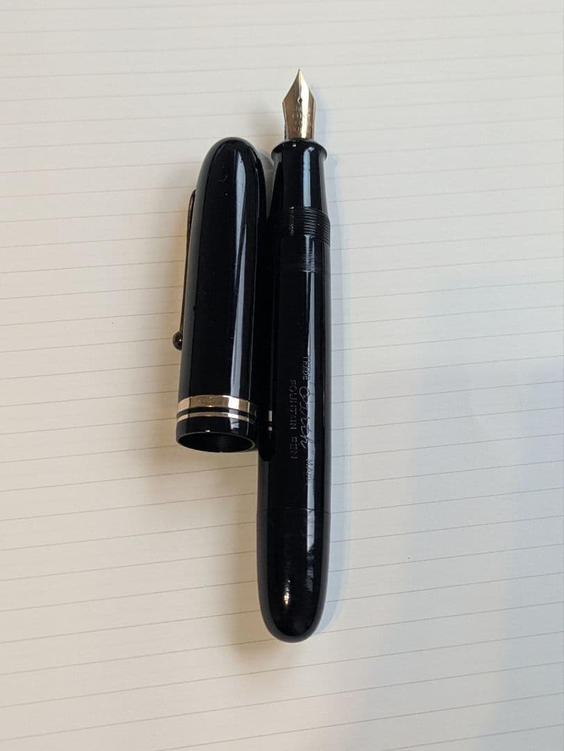 ワランテッド　WARRANTED　14KT　インク止め　エボナイト　漆　万年筆