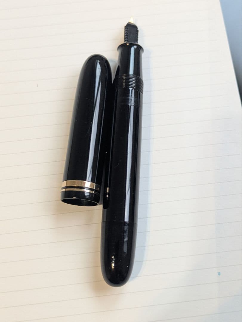 ワランテッド　WARRANTED　14KT　インク止め　エボナイト　漆　万年筆