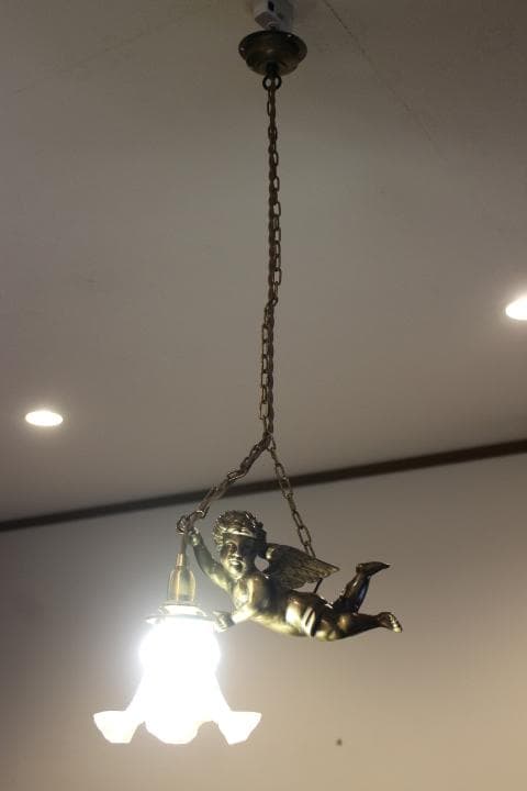 フランス アンティーク 天使 エンジェル シャンデリア ペンダントライト b