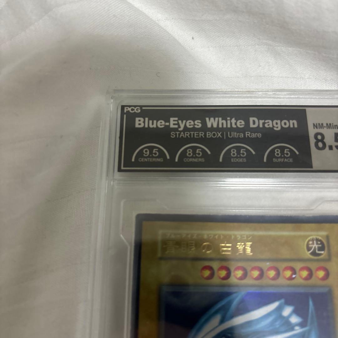 【PCG8.5】 青眼の白龍 初期 ウルトラレア 遊戯王 PCG鑑定 PSA