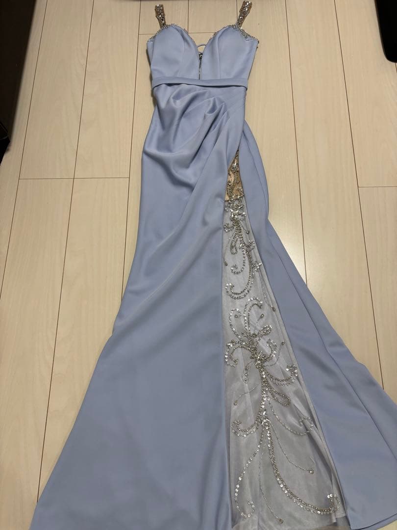 IRMA イルマ マーメイド フロントジップ キャミソール ロング キャバドレス