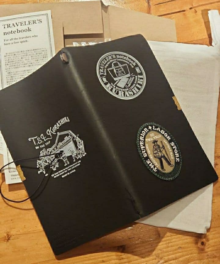 TSL倉敷 カスタム トラベラーズノート レギュラーサイズ ブラック 黒