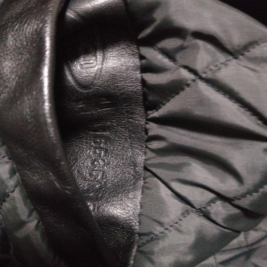 バンソン VANSON 9D ライダースジャケット 34 茶芯　ヤレ感