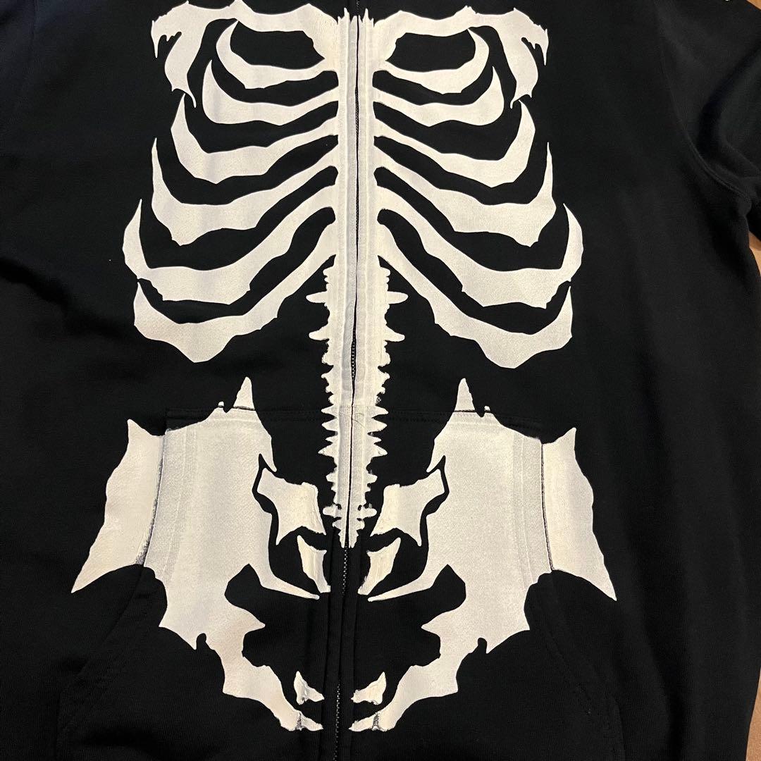 【極美品】BALZAC バルザック BONEパーカー XL ボーンパーカー 黒