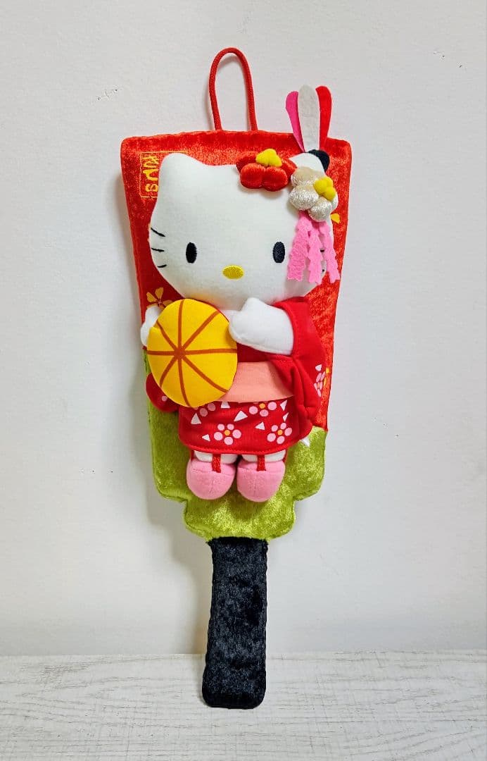 【ハローキティ】正月お飾り 羽子板 ぬいぐるみ【希少】