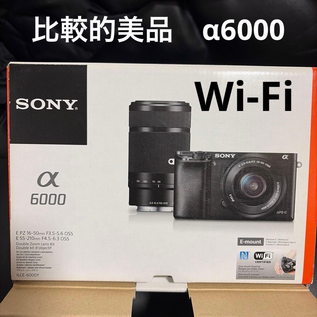 【比較的美品】SONY α6000 ミラーレスカメラ ズームレンズ付き