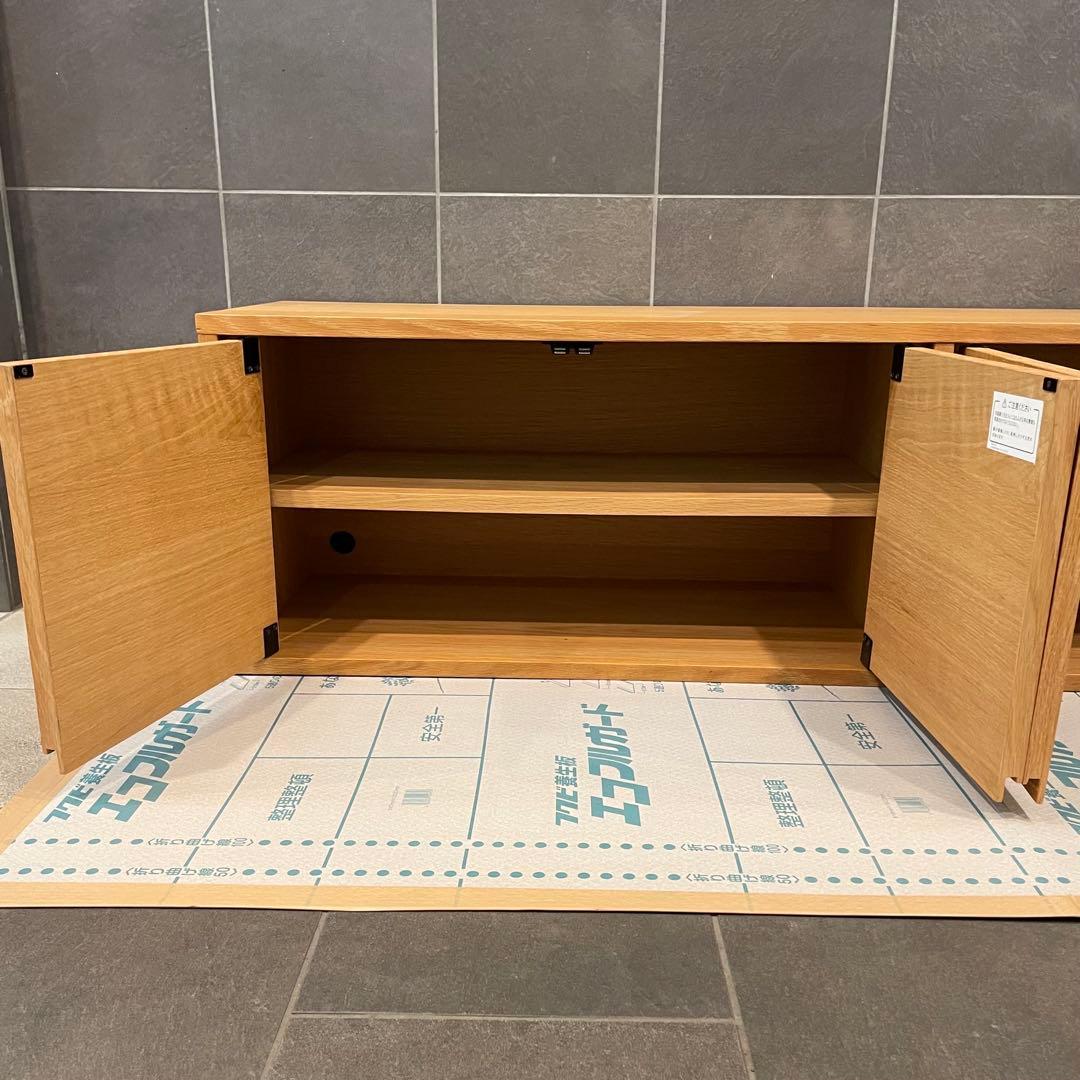無印良品 スタッキングキャビネット テレビボード オーク材