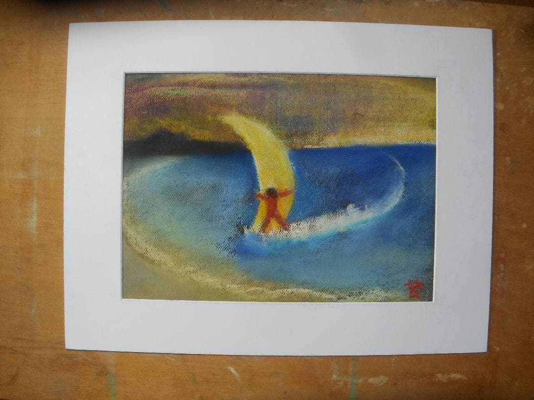 夜のサーファー