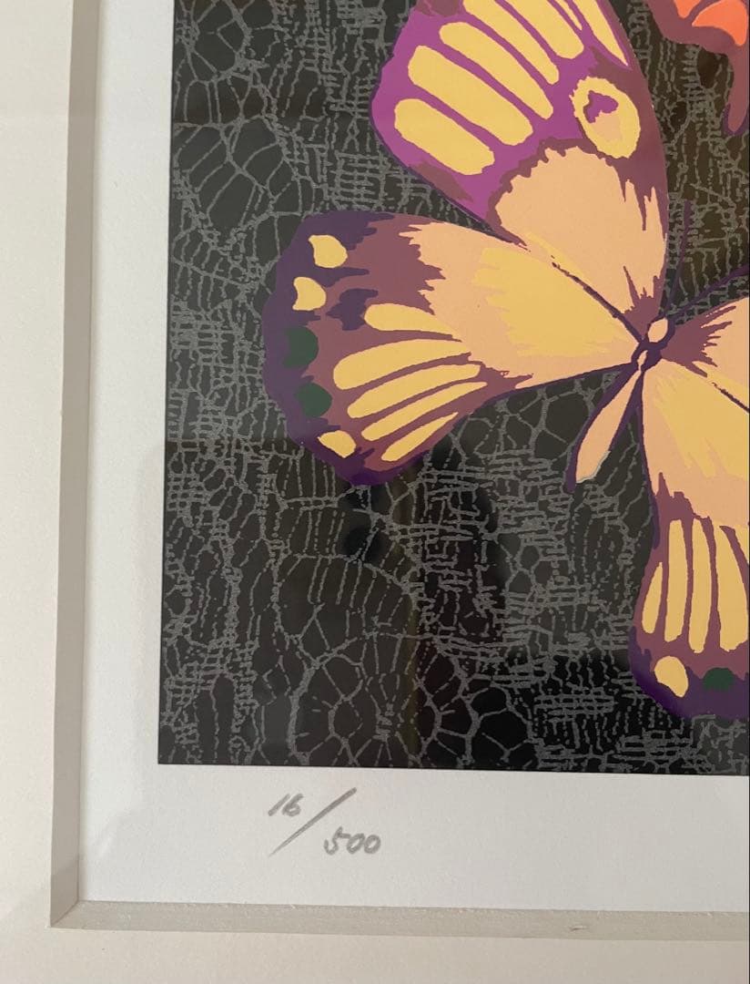 森英恵シルクスクリーン 16/500 サイン入り