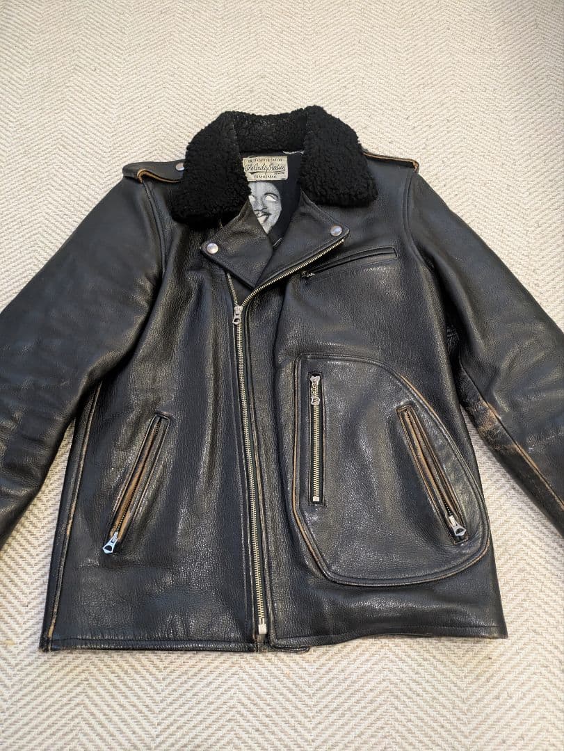 玉*置様 極小ロット　ウルフズヘッド　ワコマリア　ライダース　S　ボア付き