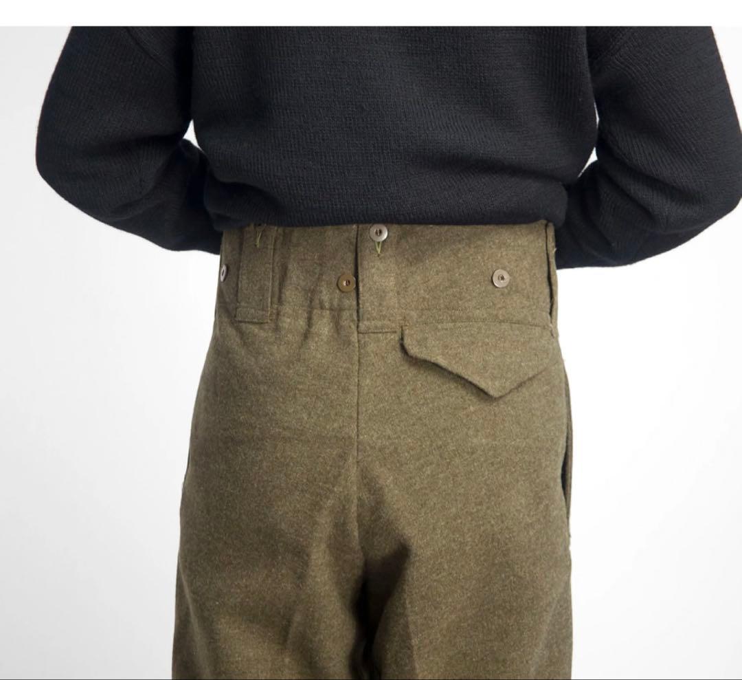 カナダ軍 50's バトルドレスウールトラウザーズ ウールパンツ デッドストック