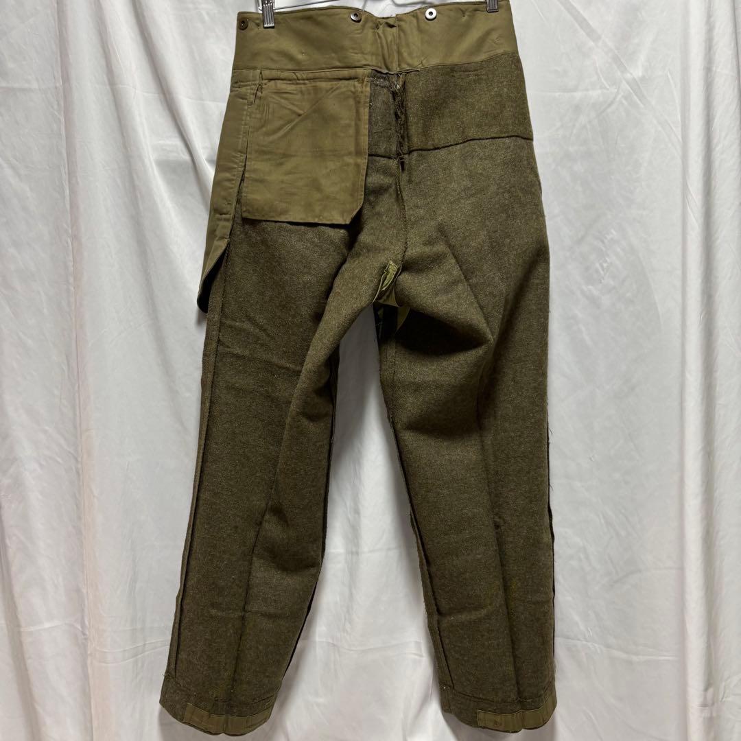 カナダ軍 50's バトルドレスウールトラウザーズ ウールパンツ デッドストック