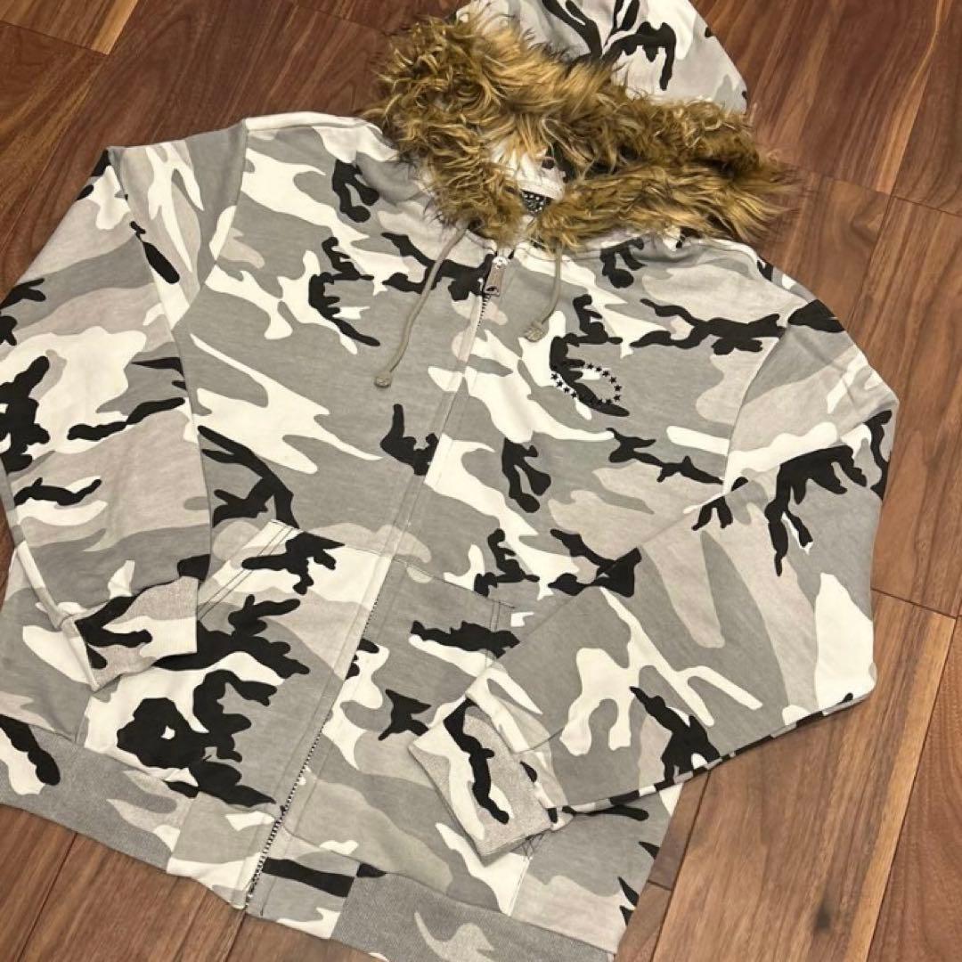 AFB FUR ZIP HOODIE ファー ジップ パーカー