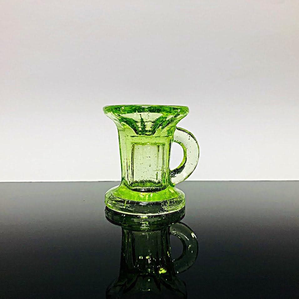 珍品 アイスクリームカップ型ペロ 大ペロ ペロペロ 氷コップ ウランガラス 戦前